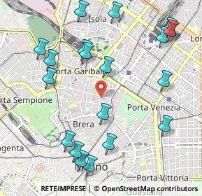 Mappa Piazza Sant' Angelo, 20121 Milano MI, Italia (1.237)
