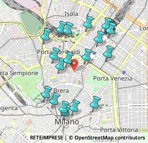 Mappa Piazza Sant' Angelo, 20121 Milano MI, Italia (0.9805)