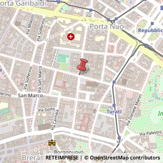 Mappa Piazza Sant' Angelo, 2, 20121 Milano, Milano (Lombardia)