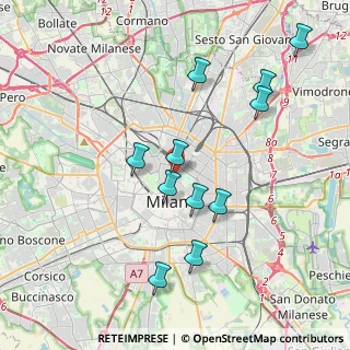 Mappa Piazza Sant' Angelo, 20121 Milano MI, Italia (3.87636)