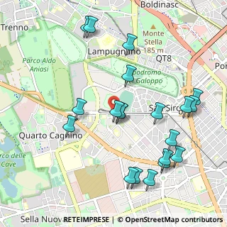 Mappa Piazza Axum, 20151 Milano MI, Italia (1.1135)