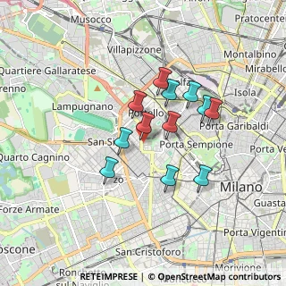 Mappa Residenze Libeskind, 20149 Milano MI, Italia (1.35667)