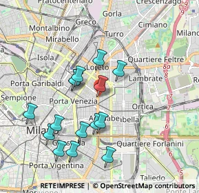 Mappa Via A. D'Aosta, 20129 Milano MI, Italia (1.80467)