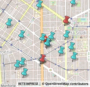 Mappa Via A. D'Aosta, 20129 Milano MI, Italia (0.5325)