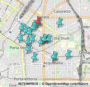 Mappa Via A. D'Aosta, 20129 Milano MI, Italia (0.735)