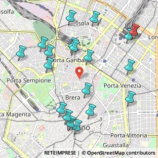 Mappa Via San Fermo, 20121 Milano MI, Italia (1.2395)