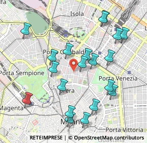 Mappa Via San Fermo, 20121 Milano MI, Italia (1.0395)