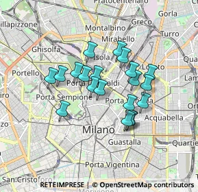 Mappa Via San Fermo, 20121 Milano MI, Italia (1.356)