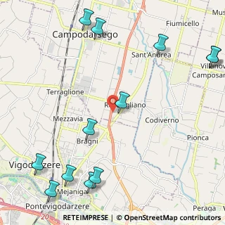 Mappa Via Parpaiola, 35011 Campodarsego PD, Italia (3.03333)