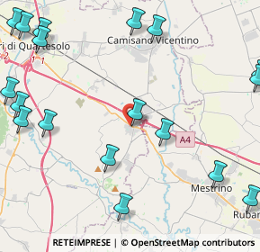 Mappa Via Giuseppe Mazzini, 36040 Grisignano di Zocco VI, Italia (6.3295)