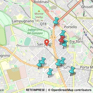 Mappa 20148 Milano MI, Italia (1.08833)