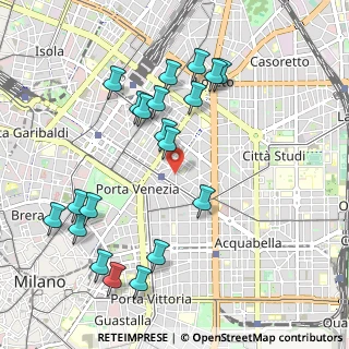 Mappa Via Bernardino Ramazzini, 20124 Milano MI, Italia (1.091)