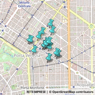 Mappa Via Bernardino Ramazzini, 20124 Milano MI, Italia (0.242)