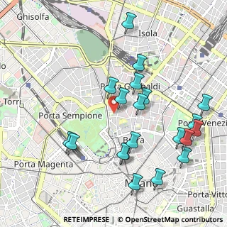 Mappa Via Tommaso da Cazzaniga, 20121 Milano MI, Italia (1.092)
