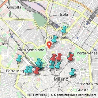 Mappa Via Tommaso da Cazzaniga, 20121 Milano MI, Italia (1.0855)