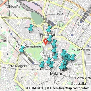 Mappa Via Tommaso da Cazzaniga, 20121 Milano MI, Italia (1.0505)