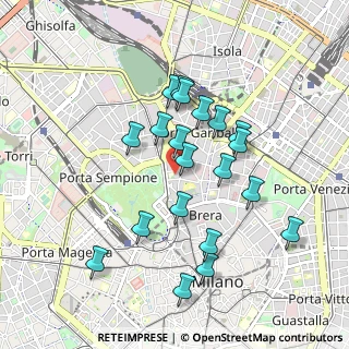 Mappa Via Tommaso da Cazzaniga, 20121 Milano MI, Italia (0.8555)