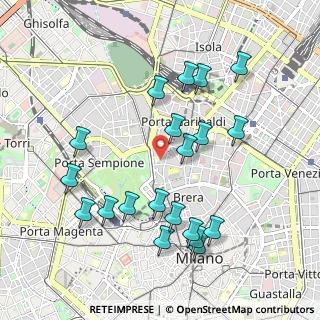Mappa Via Tommaso da Cazzaniga, 20121 Milano MI, Italia (1.0335)