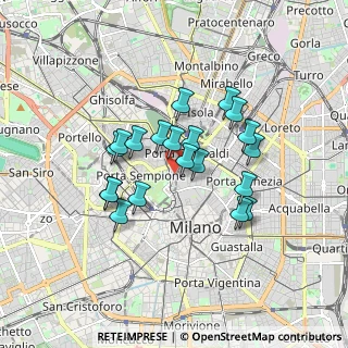 Mappa Via Tommaso da Cazzaniga, 20121 Milano MI, Italia (1.405)