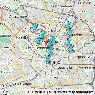 Mappa Via Tommaso da Cazzaniga, 20121 Milano MI, Italia (1.34273)