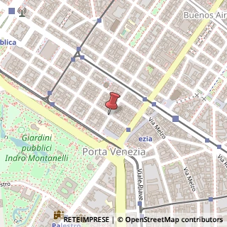 Mappa Via Alessandro Tadino,  3, 20124 Milano, Milano (Lombardia)