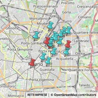 Mappa Tadino 6, 20124 Milano MI, Italia (1.15765)