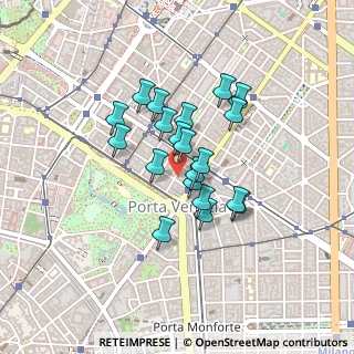 Mappa Tadino 6, 20124 Milano MI, Italia (0.314)