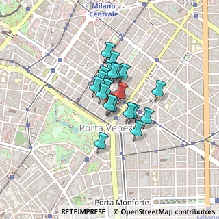 Mappa Via Panfilo Castaldi, 20125 Milano MI, Italia (0.2525)