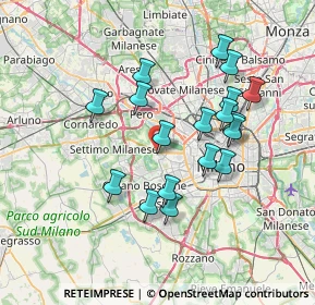 Mappa Via Federico Engels, 20153 Milano MI, Italia (6.54833)
