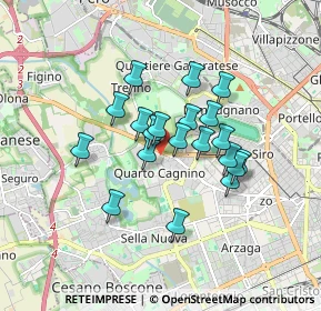 Mappa Via Federico Engels, 20153 Milano MI, Italia (1.3045)
