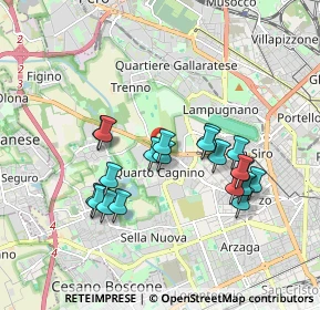 Mappa Via Federico Engels, 20153 Milano MI, Italia (1.654)