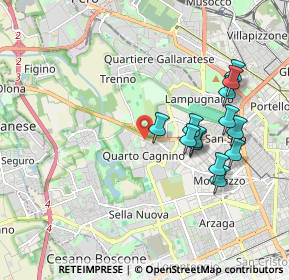 Mappa Via Federico Engels, 20153 Milano MI, Italia (1.85615)