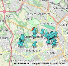 Mappa Via Federico Engels, 20153 Milano MI, Italia (1.845)