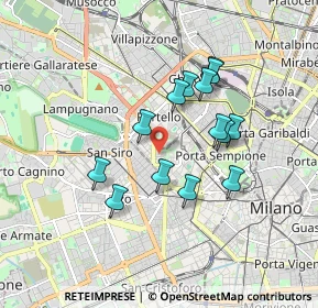 Mappa Via Ambrogio Spinola, 20149 Milano MI, Italia (1.49643)