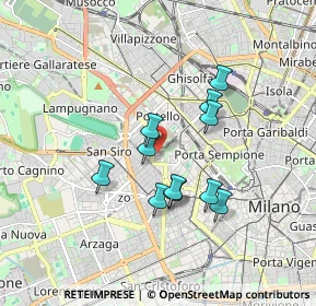 Mappa Via Ambrogio Spinola, 20149 Milano MI, Italia (1.41727)