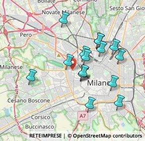 Mappa Via Ambrogio Spinola, 20149 Milano MI, Italia (3.28941)