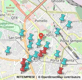 Mappa Via Ambrogio Spinola, 20149 Milano MI, Italia (1.188)