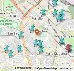 Mappa Via Ambrogio Spinola, 20149 Milano MI, Italia (1.29647)