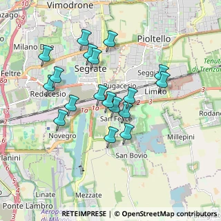 Mappa Via S. Bovio, 20054 Segrate MI, Italia (1.65833)