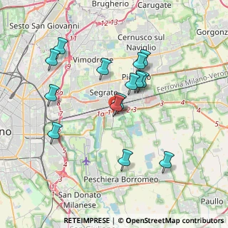 Mappa Via S. Bovio, 20054 Segrate MI, Italia (3.48214)