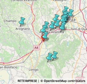 Mappa Via Natta, 36040 Brendola VI, Italia (7.76789)