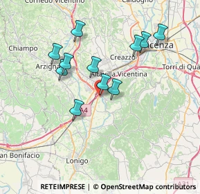Mappa Via Natta, 36040 Brendola VI, Italia (6.5)