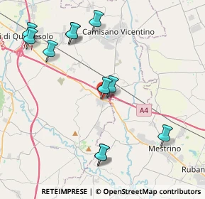 Mappa Via Celotto, 36040 Grisignano di Zocco VI, Italia (4.54636)