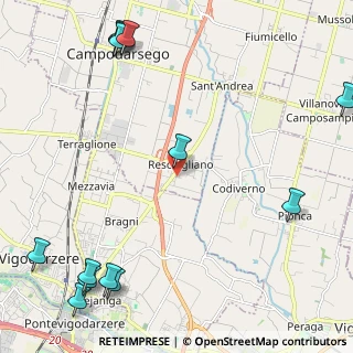 Mappa Via Cà Ponte, 35011 Campodarsego PD, Italia (3.32077)