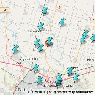 Mappa Via Cà Ponte, 35011 Campodarsego PD, Italia (5.3435)