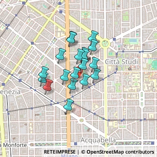 Mappa Via Bronzino, 20133 Milano MI, Italia (0.307)