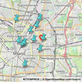 Mappa Via Bronzino, 20133 Milano MI, Italia (1.87167)