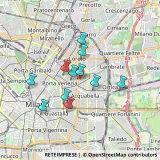 Mappa Via Bronzino, 20133 Milano MI, Italia (1.49909)