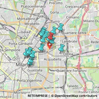 Mappa Via Bronzino, 20133 Milano MI, Italia (1.34833)