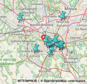 Mappa Via Monte Cervino, 20149 Milano MI, Italia (5.43333)
